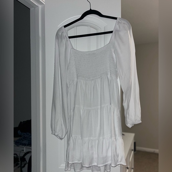 Francesca’s Long Sleeve White Dress - Picture 2 of 4